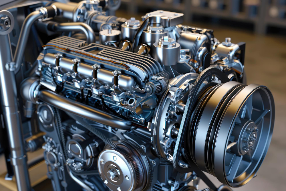 Motor V6 biturbo de altas prestaciones similar al Nettuno de Maserati usado en el prototipo de hidrógeno Ligier JS2 RH2